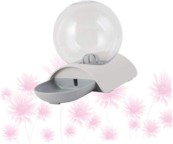 Elegant Pet Water Fountain Auto Water Feeder Cat Dog Grey Pet Drinking Supplies