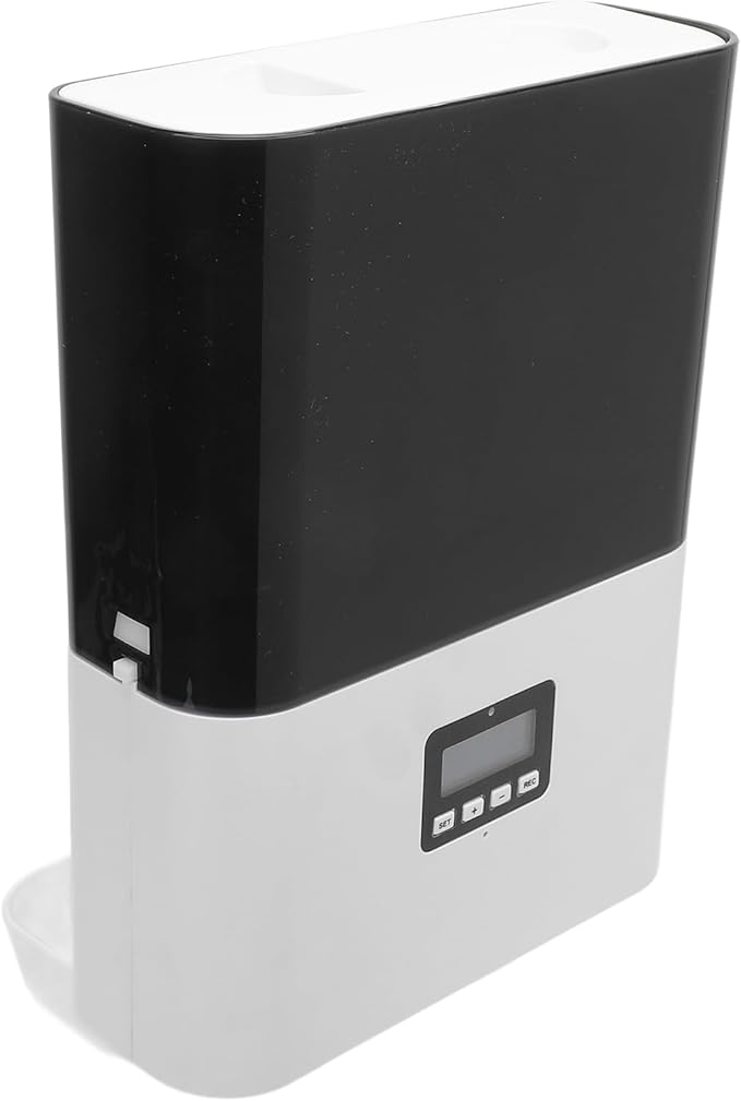 Precise Portion Control Hanging Cage Automatic Food Feeder with Intelligent Sensing Technology, for Controlled Meal Portions (US Plug 100-240V)
