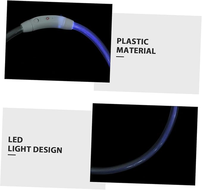 Led Rechargeable Glowing Puppy Collar USB Charge Dog Led Collar Lightweight and Design for Pets for and Stylish Dress up