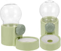 KESYOO Automatic Hanging Water Dispenser for Cats and Dogs, 2 Pieces, Anti-Overflow Design, Green, Practical Feeder for Cages and Small Pets