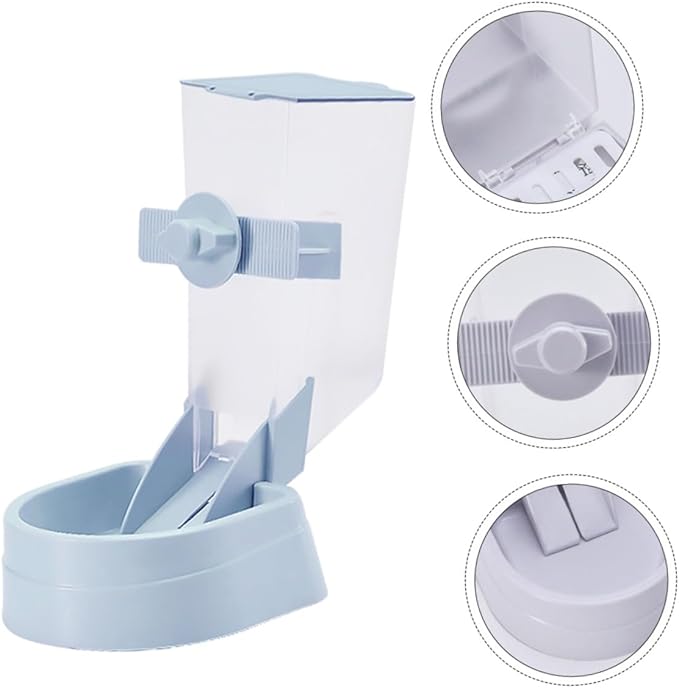 TOYANDONA Hanging Pet Feeder Automatic Bowl for Dogs Wall Mounted Dog Food Dispenser Easy to Prevents Messes for Cages and