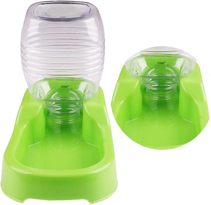 FRCOLOR 3pcs Pet Water Feeder Creative Drinking Bowl for Dogs Puppies Non-Spill Design Safe Smooth for Home and Pet Shops Green