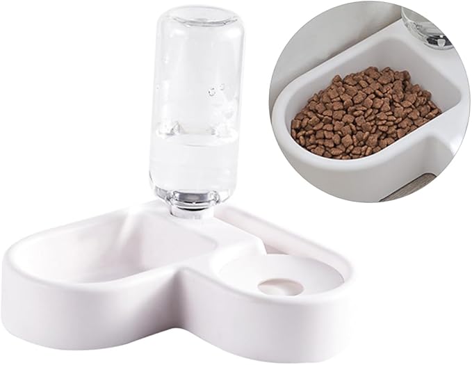 Kisangel Automatic Water Feeding Bowl for Dogs and Cats Pet Drinking Tool Unique Design Easy to Non-tip Smooth for Home Decor