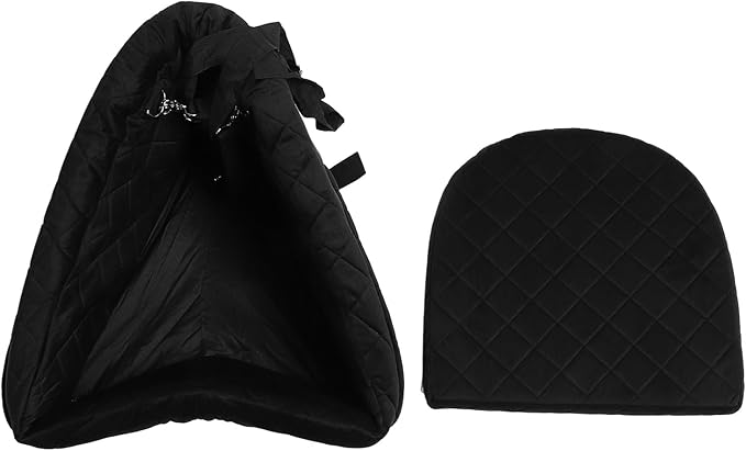 Car Dog Seat for Small Dogs, Extra Stable with Safety Seat Belt, for Back and Front Seat, Black