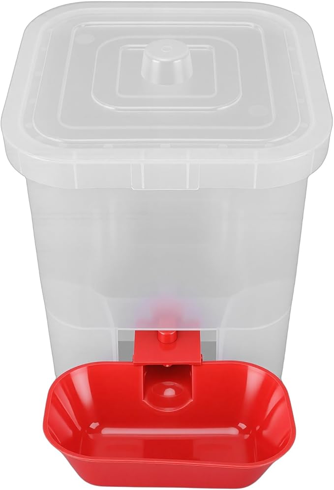 Zerodis Pet Water Dispenser Automatic Feeders Cat Water Feeder Large Capacity Freestanding Dog Drinking Container with Cover for Small Medium Pet Dog 7.09x7.09x8.27in Dispenser