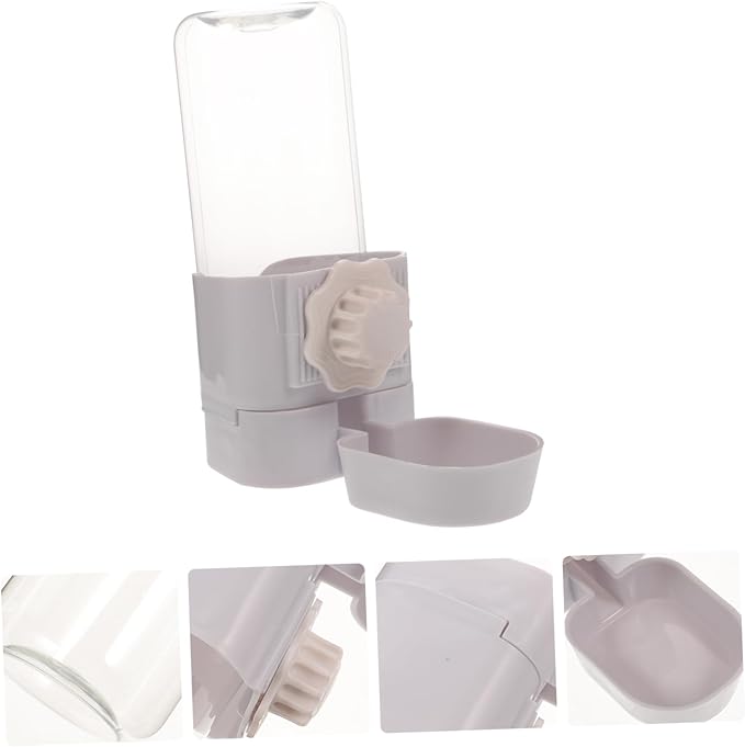BESPORTBLE Automatic Hanging Pet Water Dispenser Bottle for Dogs and Cats Clear Capacity Waterer Easy to Clean Suitable for Pets for Kennels and Cages