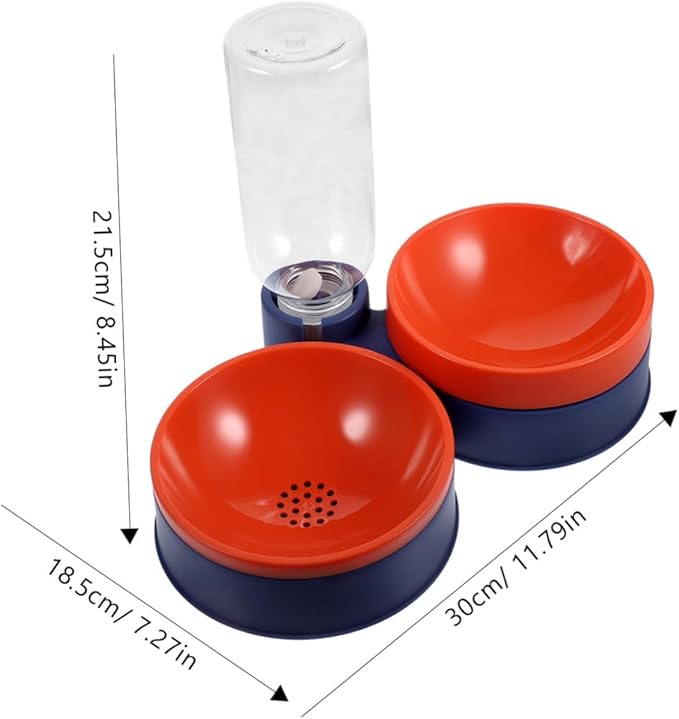 BESPORTBLE Automatic Pet Feeder and Water Bowl for Cats and Dogs Dual Compartment Design for Food and Water Lightweight Deep Sea for Hydration and Nutrition