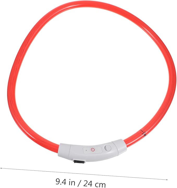 KESYOO Led Dog Collar USB Rechargeable Glow Collar for Dogs Night Safety Pet Supply Clip
