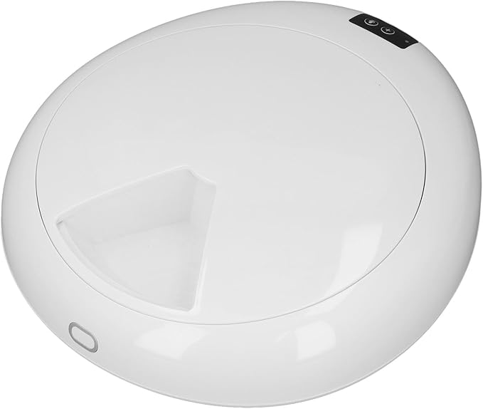 ANGGREK Automatic Wet Food Feeder, an Easily Divided 6-Meal Automatic Pet Feeder for Pet Store for Store (White)
