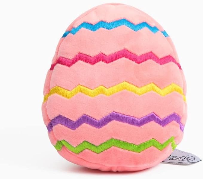 Midlee Easter Egg Plush Dog Toy - Pink (Large)