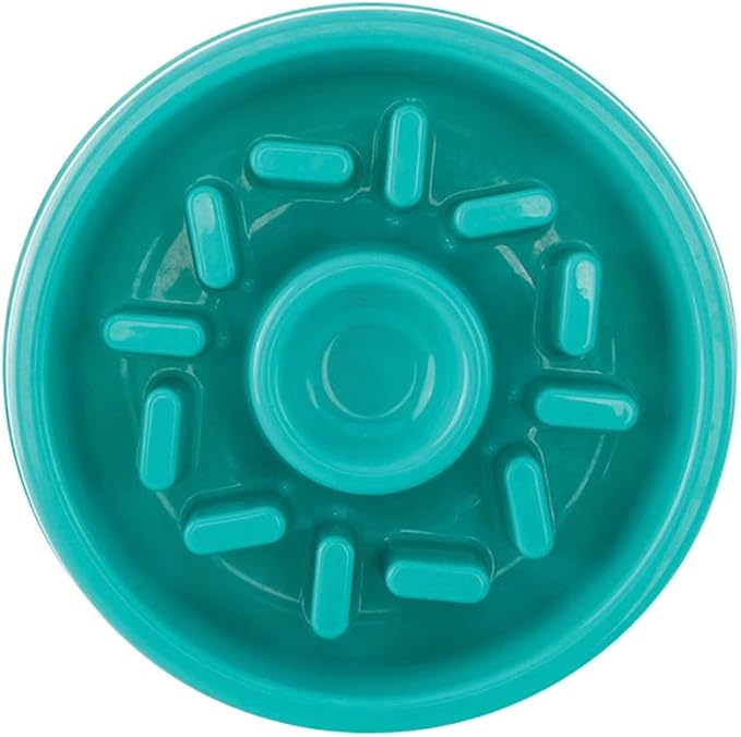 ZippyPaws - Happy Bowl - Slow Feeder Dog Bowl - Up to 10x Slower Eating - Dishwasher Safe, Non Slip - Donut
