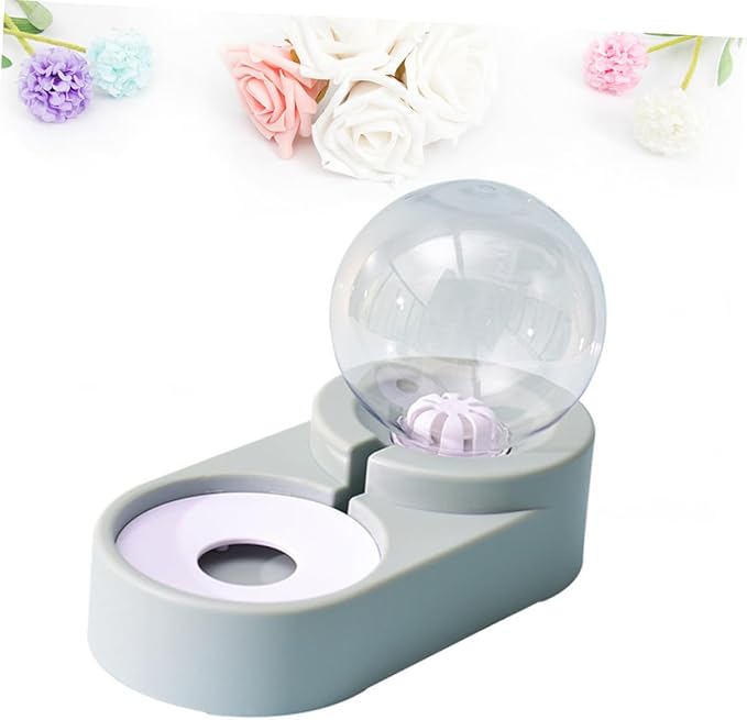 BESPORTBLE Creative Pet Automatic Water Feeder Double Bowl Non-Stainless Steel Pet Water Dispenser Unique Design