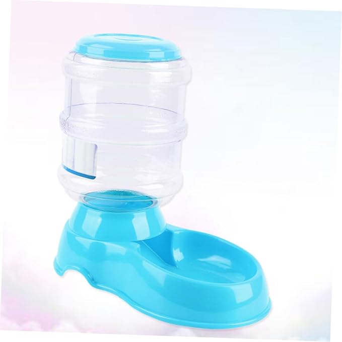 Automatic Pet Food and Water Dispenser Capacity for Cats and Dogs Non-Skid Base Safe Feeding for Puppies and Other Animals Blue