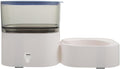 FRCOLOR Automatic Pet Food Dispenser with Detachable Anti-Slip Feeding Bowl, Dry Food Storage Container for Dogs and Cats, Blue Household Auto Feeder Suitable for Home Use