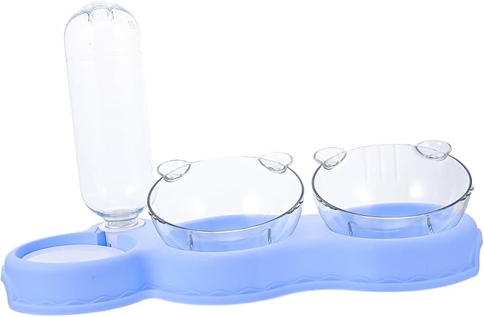 Happyyami Pet Water Bowl for Dogs Cats Automatic Puppy Food Feeder Detachable Water Dispenser Skid Design for Home Use