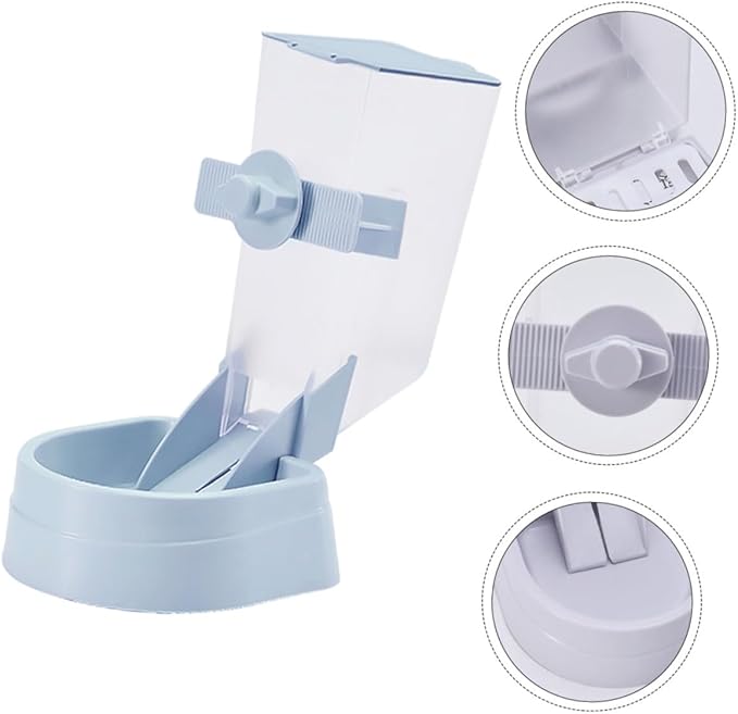 2l Automatic Hanging Dog Feeder with Pet Bowl for Cage Feeding, Puppy Feeder Station, Gravity-Operated Food Dispenser Suitable for Dogs and Puppies