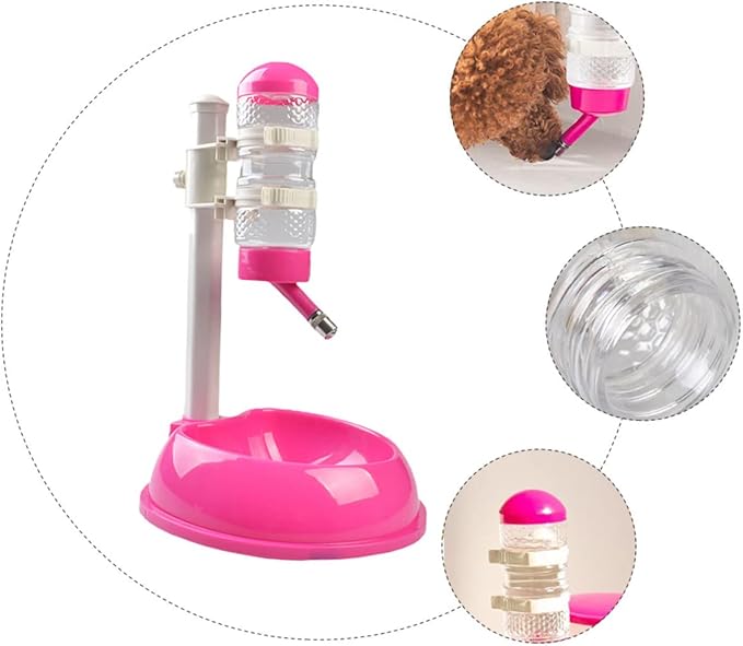 1pc Automatic Pet Water Dispenser and Food Holder Height and Material Easy to Clean Water Bowl for Dogs and Cats Portable and Convenient Pet Supplies