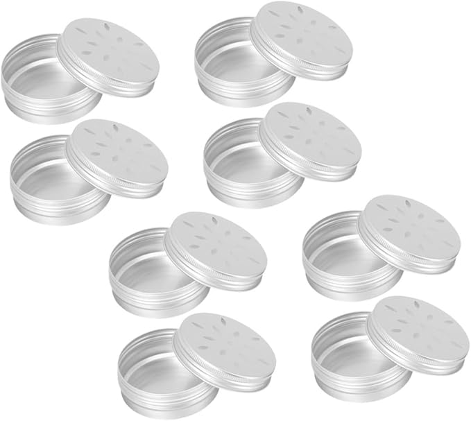 YARNOW 8pcs Dog Scent Training Kit Aluminum Nose Work Containers for Scent Detection Tins Screw Lid for Working Dogs and Smell Training