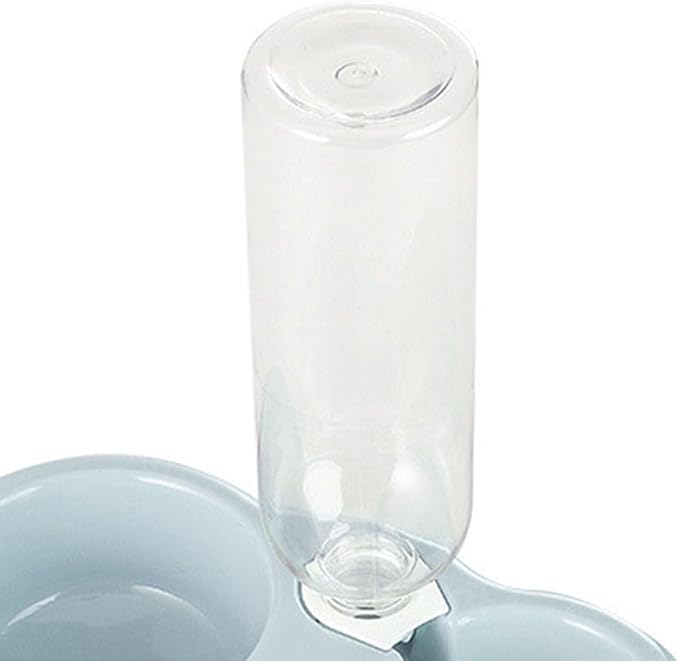 Double Dog Cat Bowl, Multipurpose Large Capacity Automatic Water Refill 2 in 1 Design Pet Feeder Water Dispenser Set, Gravity Feeder Cat Dry Food and Water Set for Indoor