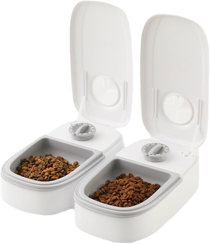 Automatic Pet Feeder Convenient Food Dispenser with Timer for Cats and Dogs Electronic 48 Hour Programmable Timer Feeder