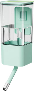 Dog Water Bowl Dispenser,Automatic Cage Mounted Top Fill Waterer - 49oz Spill-Proof Water Dispenser for Dogs - for Small Medium Sized Pets Cat Kitten Puppy Rabbits Home Living Room