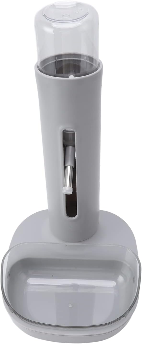 Pet Water Dispenser, Adjustable Height Detachable Dog Water Bowl Bowl Automatic 480ml Bottle Standing Drinking Feeder for Dog Cat