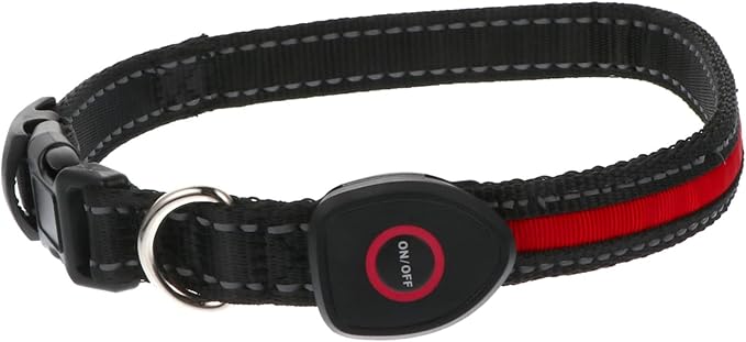 Night Luminous Dog Collar USB Rechargeable Led Pet Collar for Safe Durable and Wear-Resistant Multi-Function Warning Light