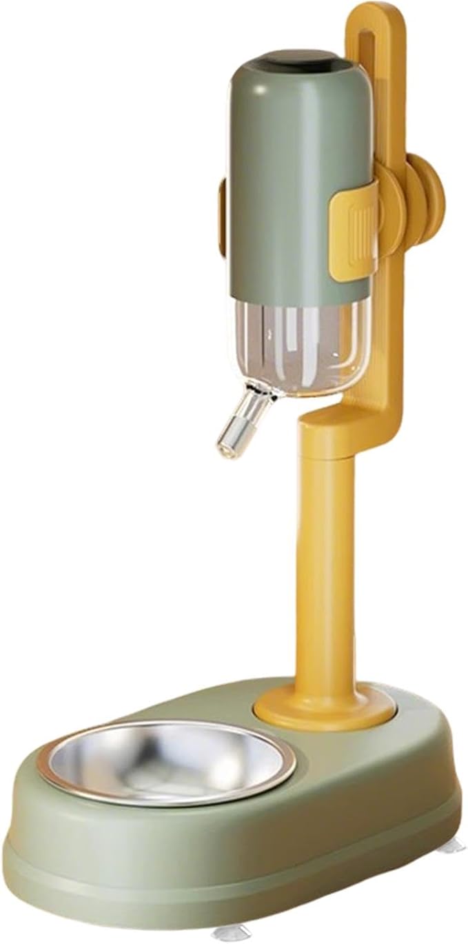 Freestanding Pet Water Dispenser, Automatic Feeder for Dogs and, Green