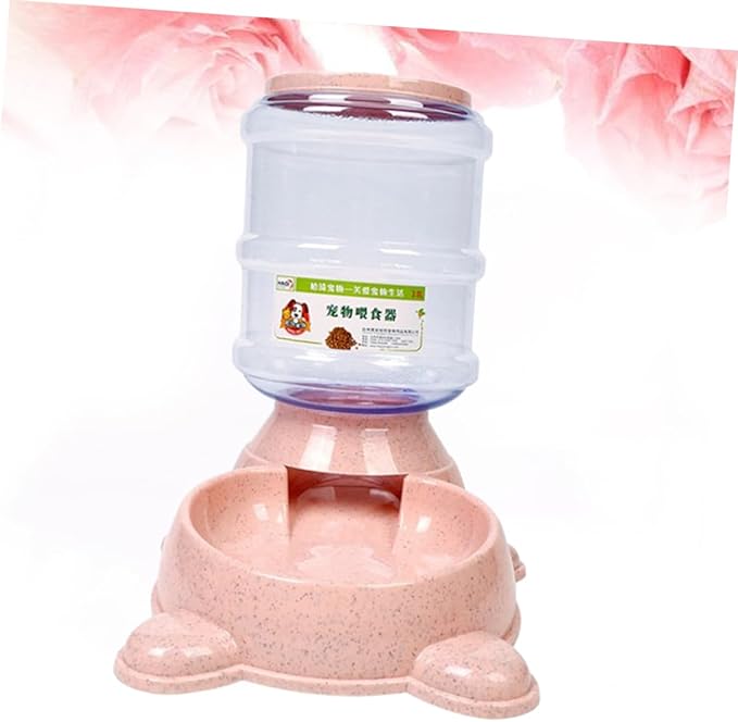 SUPVOX Feeder for Dog Large Capacity Bear Shape Refillable Pet Food Dispenser Stand Skid-Resistant Base