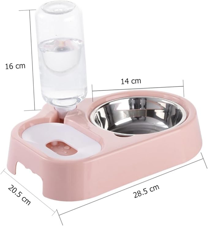 HANABASS Automatic Dog Water Bowl Elevated Pet Feeder Double Bowl Pet Water Feeder for Cats Dogs