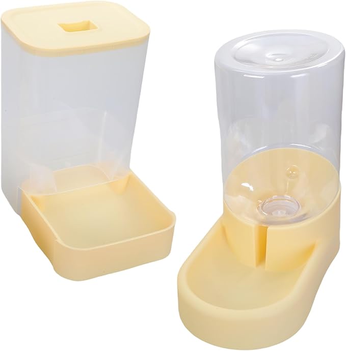 Automatic Feeder And Water Bowl Set And Small Dogs With Clear Food Storage Container Home Decors