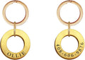 Dogs ID Tags Personalized Double Sided Deep Engraved Cat & Dog Collar Charm Ring Shape Brass Small