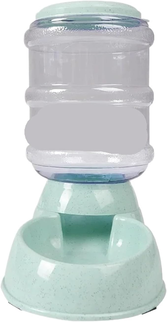 3.75L Large Automatic Feeder Drinker Dispenser Pet Bowl Dish(Feeder Green)
