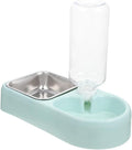 POPETPOP Automatic Water Dispenser PET Bowl Set Detachable Hanging and Cats Fall Feeding System Indoor Use Dual Bowl Configuration