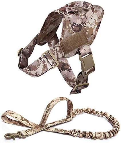 Dog harness walking adjustable nylon pet dog collar vest rubber band dog leash for small and large dogs German shepherd