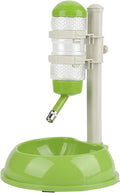 Pet Water Dispenser and Food Bowl, Pet Dog Cat Water Food Feeder Bowl Bottle Standing Dispenser, Height Adjustable Automatic Water Dispenser Feeding Station for Pets Cats Dogs