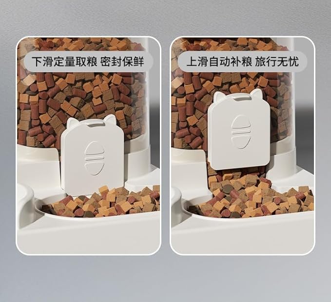 Cat Water Dispenser, Automatic cat Food Feeder, All-in-one Water Feeder, cat Drinking Water Circulation pet Water Dispenser