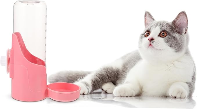 Sosoport Hanging Automatic Pet Water Dispenser Easy Install Dog Cat Waterer Design for Convenient Feeding Prevents Spills and Knockovers for Home Use