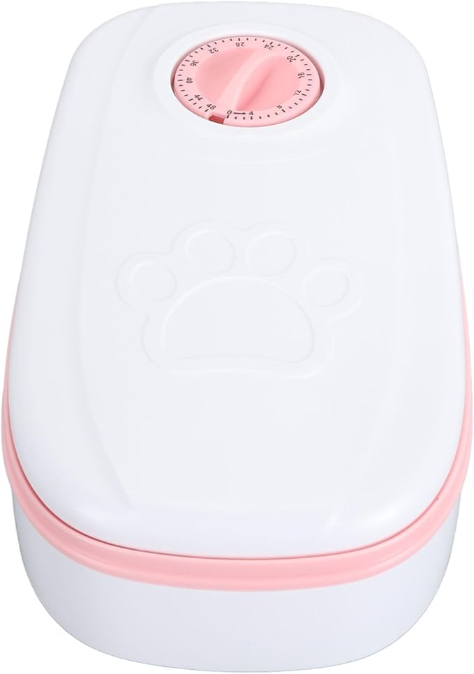 Lightweight Automatic Cat Feeder, Detachable Automatic Pet Feeder with Non Slip Feet, Multifunction Single Meal Timed Pet Food Dispenser for Small Medium Pets Wet Dry Food