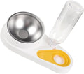 Automatic Pet Feeder and Water Dispenser for Small Dogs and Cats, Anti-Skid Detachable Dog Bowl with Food and Water Station, White, Suitable for Home Use