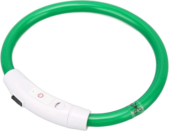 VINGVO Light Up Dog Collar, in The Dark Dog Collar Rechargeable Rechargeable Flash Dog Necklace Light Dog Collar Light LED Dog Collar Lighted Dog Collar for Large Medium Small Dogs
