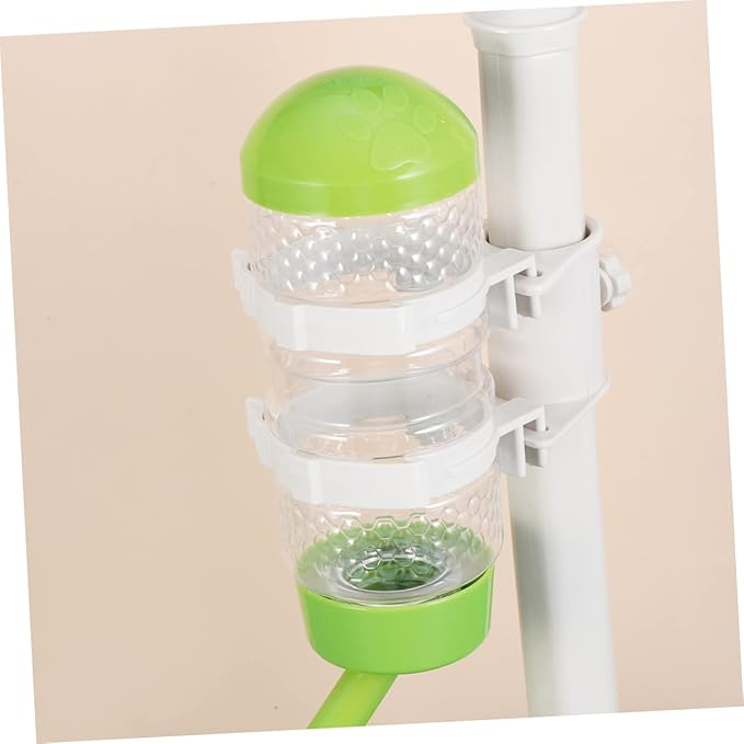 Automatic Pet Feeder Food Dispenser with Capacity Heart Shape Design Easy to Refill Safe Material for Cats and Pets Green