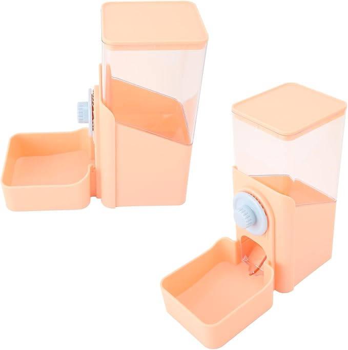 Pet Auto Gravity Feeder, Automatic Large Capacity Leakproof Pet Feeder Station for Small Medium Large Pets Dog Puppy Kitten (Pink)