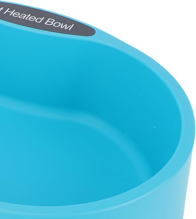 Heated Water Bowl, Automatic Heating Pet Feeding Dish with Large Capacity, for Dogs, Cats, and Other Small Pets (US Plug 110-120V)