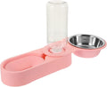 Cat Feeder Dispenser Auto Feed Elevated Stainless Steel Bowl Food Water