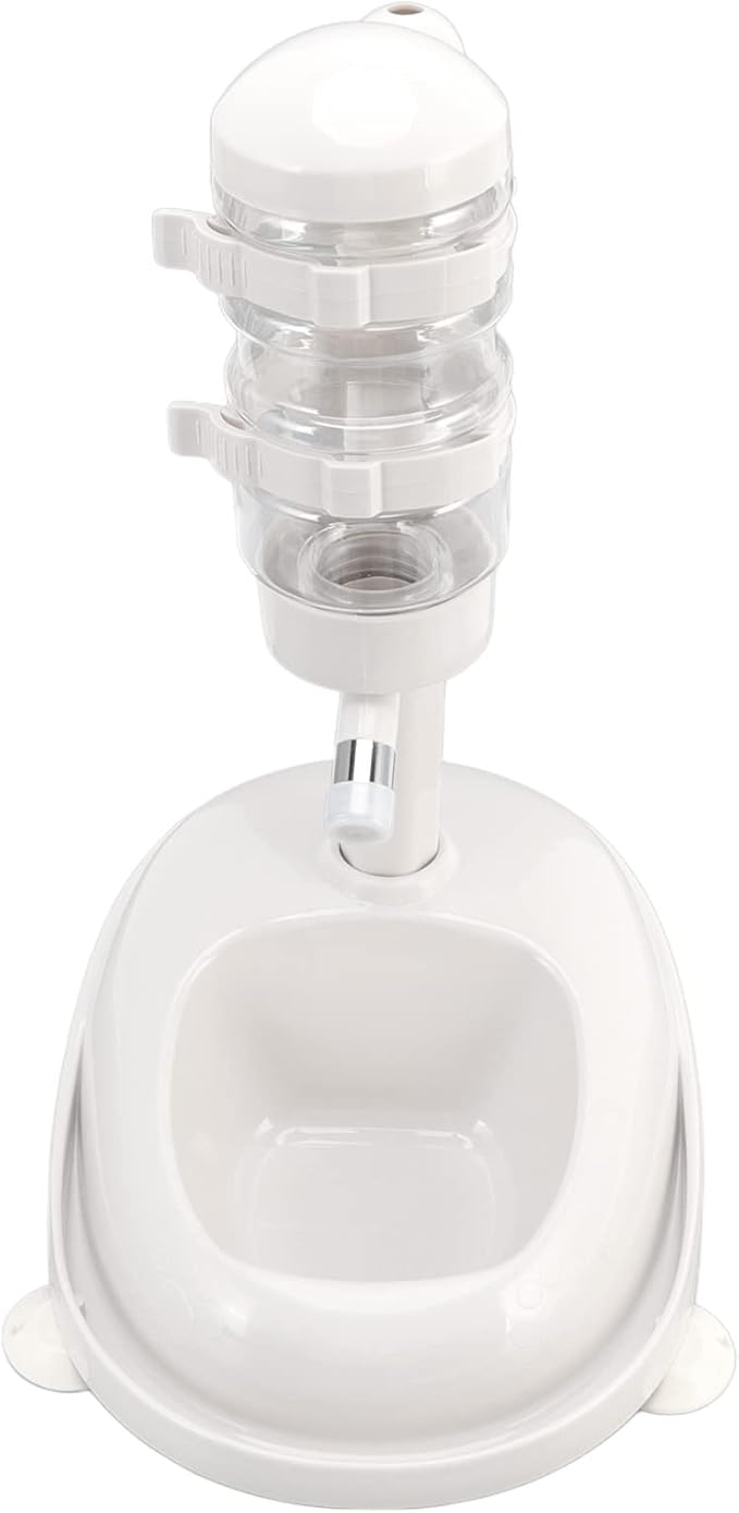 AYNEFY Large Capacity Gravity Waterer Pet Bowl Water Dispenser Large Capacity Gravity Waterer Automatic Prevent Slip Detachable Feeder Adjustable Dog Standing for Puppy Cat Dog Supplies