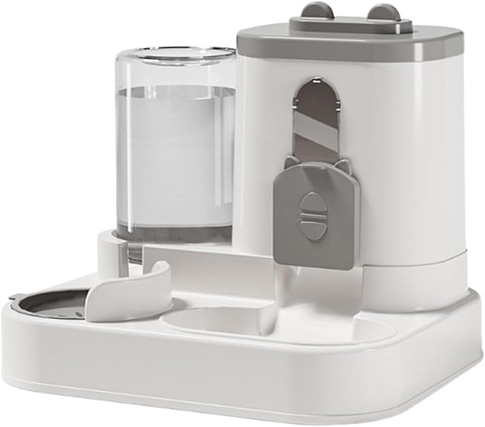 pistro Automatic Pet Feeder and Water Dispenser 2 in 1 Food Bowl for Cats Dogs Small Animals Indoor Use