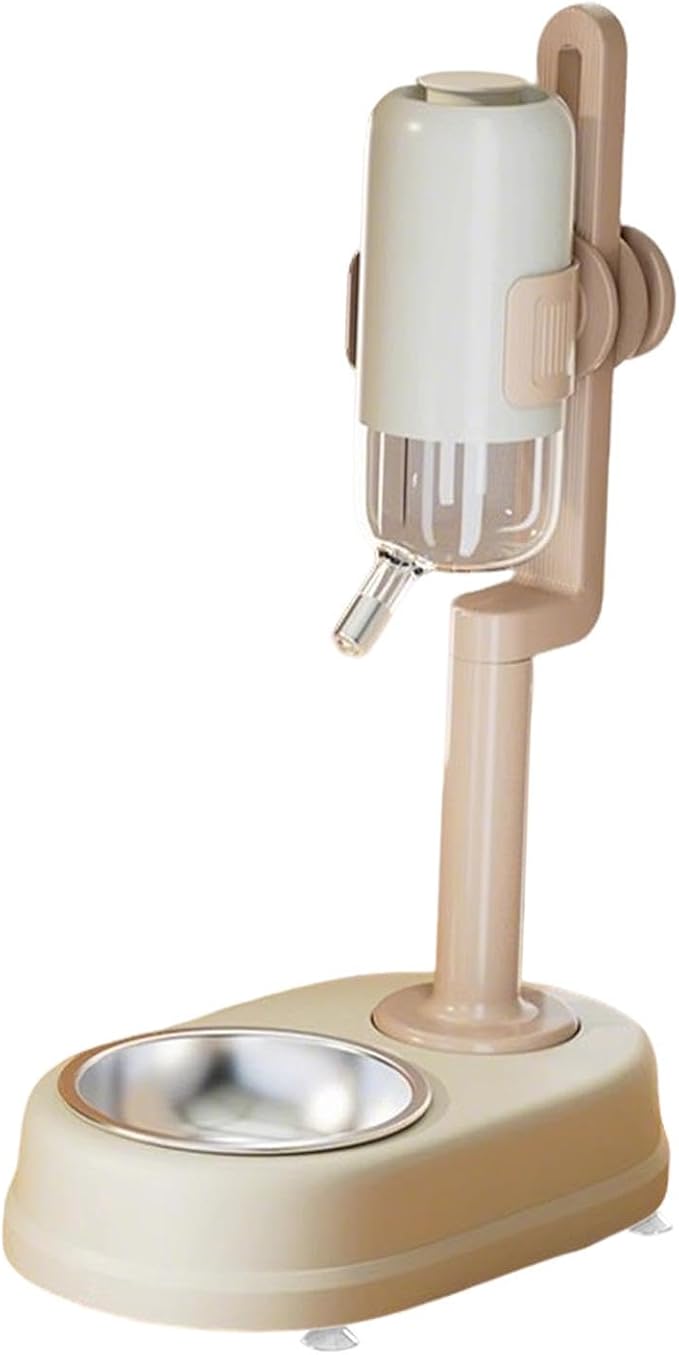 Freestanding Pet Water Dispenser, Automatic Feeder for Dogs and, White
