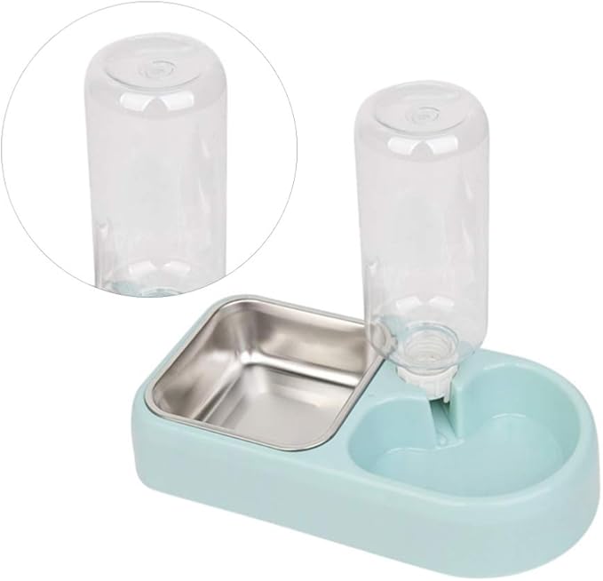 Double Pet Water Feeding Bowl Creative Automatic Water Feeder for Dogs and Cats Smooth Unique Design Convenient and Practical Pet Supplies