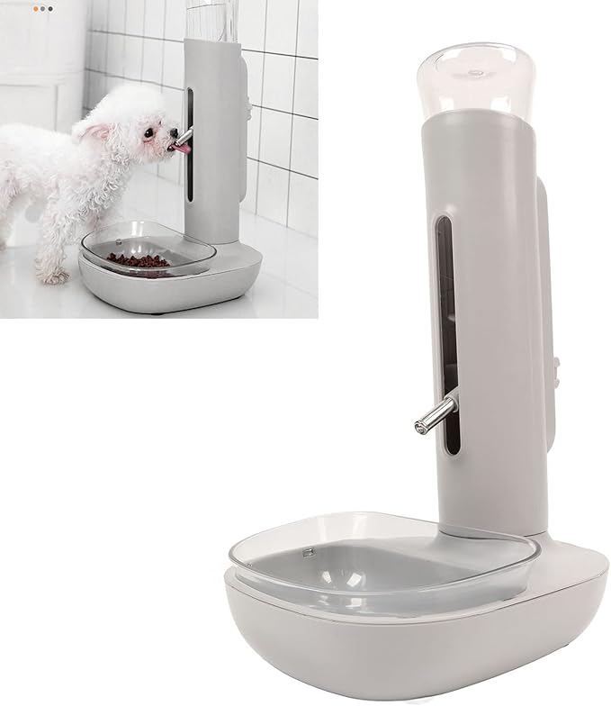 Standing Water Dispenser Dogs, Automatic Removable Feeding Bowl Pets, Dogs and Cats, 680 Ml
